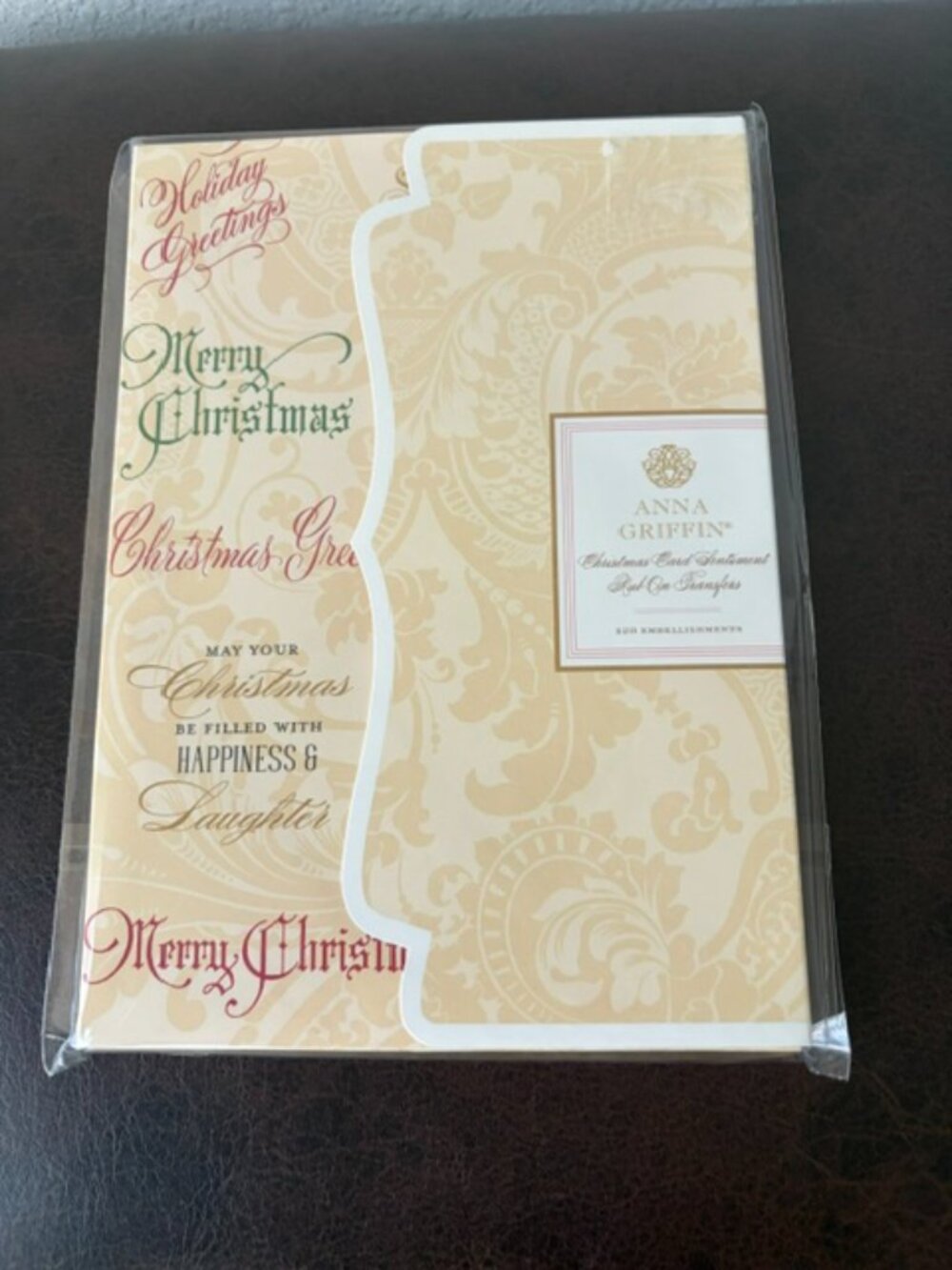 Anna Griffin® Christmas Card Sentiment Rub-Ons - Set of 128 Sealed - Picture 6 of 7